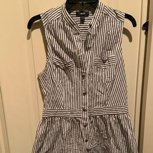 BCX black and white striped dress